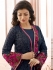 Ayesha Takia Navy blue color party wear salwar kameez